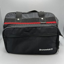 Brunswick Black &amp; Red Nylon Single Bowling Ball Bag Soft Carry Case Holder - $19.79