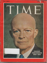Time The Weekly Magazine April 4, 1969 Dwight Eisenhower 1890-1969 - £1.57 GBP