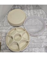 TUPPERWARE Serving Center Divided Party Veggie Snack Dip Tray w/ Lid 166... - $41.14 CAD