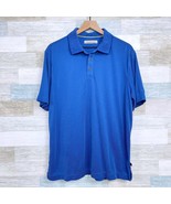 Tommy Bahama Soft Touch Polo Shirt Blue Modal Blend Stretch Casual Mens ... - £31.48 GBP