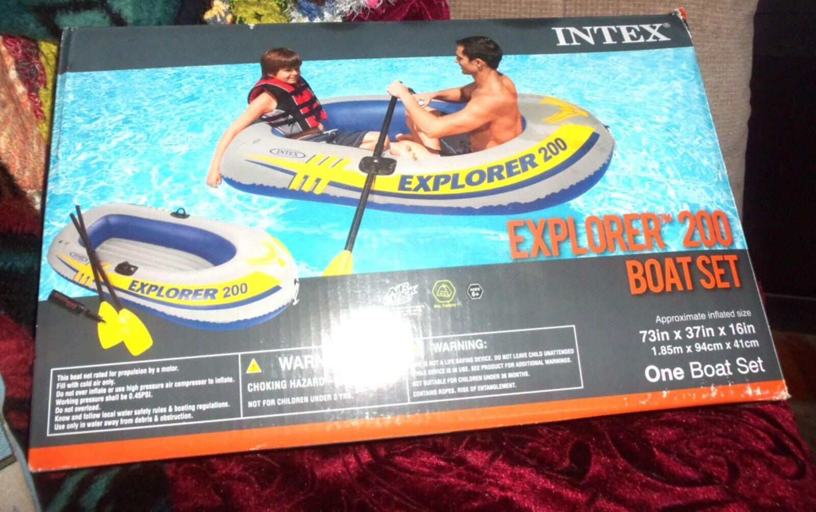 Intex Explorer 200 Inflatable Boat - $67.50