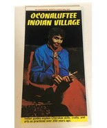 Oconaluftee Indian Village Vintage Brochure Cherokee North Carolina BR14 - £7.83 GBP