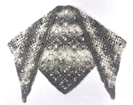 Elegant, Grey shawl with lurex thread GR-1 - $70.00