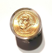 Danbury Mint George Washington Presidential Dollar Coin Roll of 12 Uncirculated - £17.34 GBP