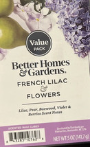 NEW BETTER HOMES &amp; GARDENS FRENCH LILAC &amp; FLOWERS WAX CUBE MELTS -5 OZ. - £11.18 GBP