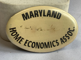 Vtg 1975 Wincraft &quot;Maryland Home Economics Assoc.&quot; Pin Advertising  Pinback - £23.44 GBP