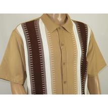 Men's Silversilk 2pc Walking Leisure Matching Suit Italian Woven Knits 71044 Tan image 6