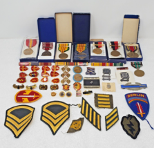 US ARMY Vietnam Veteran Military WW2 Airborne Blue Angel Pin &amp; Ribbon 55+ PIECES - $99.97