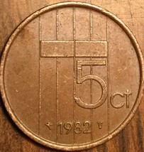 1982 Netherlands 5 Cent Coin - £0.94 GBP