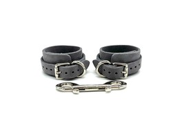 Grey Suede Selena Handcuffs with Silver Hardware, BDSM Restraints, Fetis... - £47.40 GBP