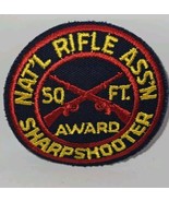 NRA Patch 50 FT. SHARPSHOOTER AWARD PISTOL RIFLE GUN New National Rifle ... - £6.03 GBP