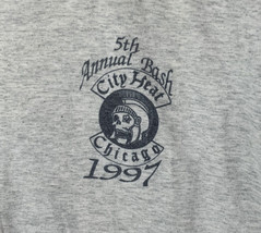 Vintage City Heat Chicago T Shirt Motorcycle Club 1997 5th Annual Bash M... - $24.99