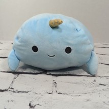 Squishmallow Kellytoy 8&quot; Stackable Wally The Narwhal - £15.54 GBP