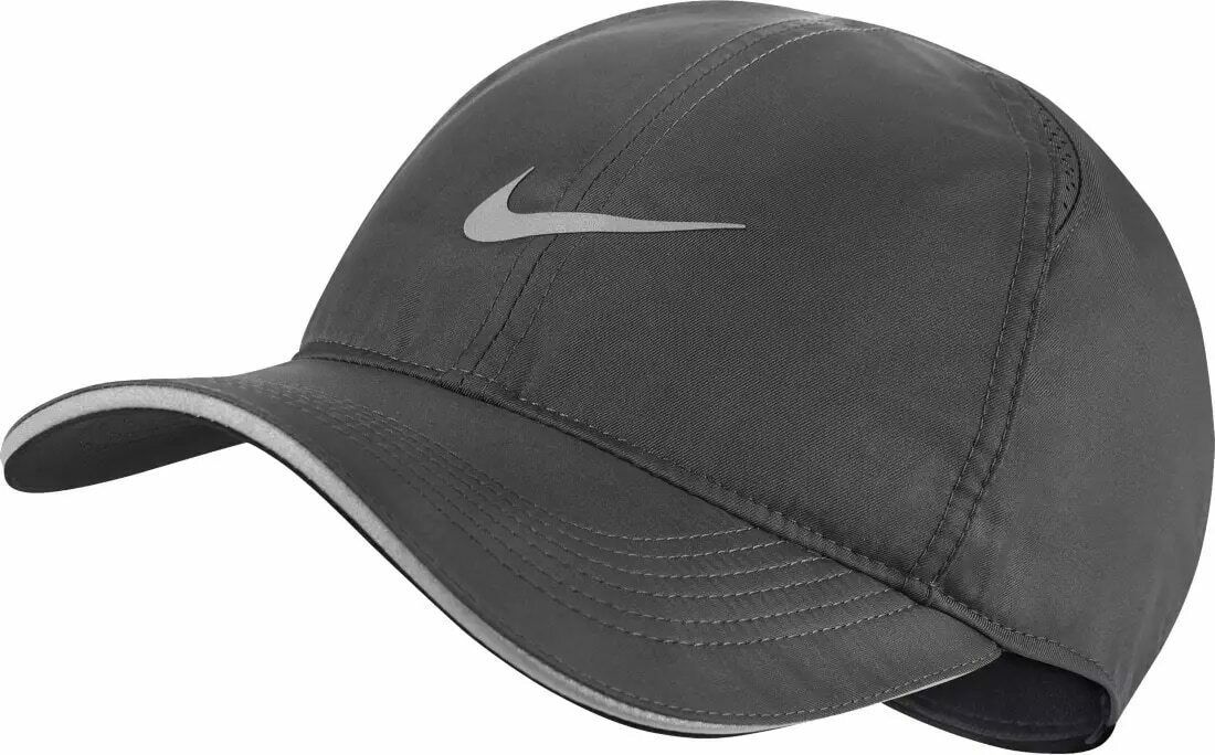 NEW! Nike Adult Unisex AEROBILL Featherlight Running Hat, Anthracite, AR1998-070 - $56.32