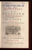 1759 David Hume Four Dissertations Natural History Of Religion Taste Tragedy - £462.87 GBP