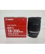 Canon EF-S Zoom Lens 18-200mm f/3.5-5.6 IS - PARTS/REPAIR - $182.39 CAD