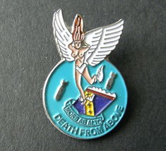 Death From Above Classic Nose Art Usaf Usa Lapel Pin Badge 3/4 X 1 Inch - £4.46 GBP