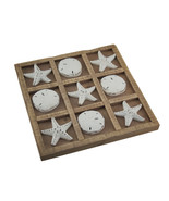 Scratch &amp; Dent Starfish and Sand Dollar 9 inch Tic Tac Toe Game Board - £27.68 GBP