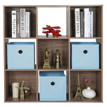 9-Cube Closet Organizer Storage Shelves Save Space Indoor Study Bookshelves - £77.50 GBP