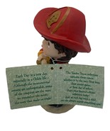 Firemen Firehouse Hero Tender Times Firefighter with Hose Figurine Colle... - $12.86