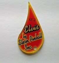 Elvis Presley Pinball KEYCHAIN Tear Drop Red Original Plastic Game Promo 2004 - £7.57 GBP