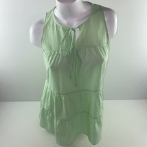 NWT Topshop Mint Tiered Plain Smock Blouse Size 6 - £14.89 GBP