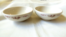 Set of 2  Syracuse China Footed Bowls 4.75&quot;  floral pattern - $29.70