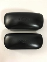 2 Coach Authentic Black Hard Side Clamshell Eyeglasses / Sunglasses Cases - $26.73
