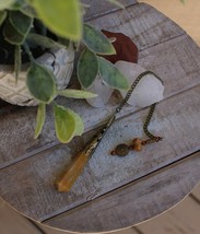 Large Camel Jasper Pendulum ~Calm &amp; Soothing Energy~ - $569.03 MXN