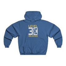 Buy Level 30 Unlocked Men&#39;s Unisex Hooded Sweatshirt Regame HOOD Vintage... - $43.00