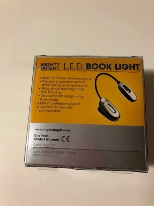 BKLGT miniflex purple LED book light 9781933622149 Mighty Bright - $10.70