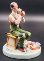 Vintage 1980 Norman Rockwell Man Threading a Needle Figurine Danbury Mint - £10.25 GBP