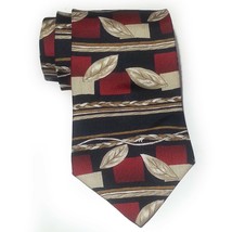 Colours by Alexander Julian Men Dress Silk Tie 3.75&quot; wide 58&quot; long Red Flower Pr - £7.25 GBP