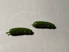 Vintage Plastic HEINZ PICKLE PIN Promotional Give Away X2 - $13.50