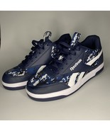 Reebok Heelys Men’s Size 8 Skate Wheel Shoes Blue White Digital Camouflage - £30.42 GBP