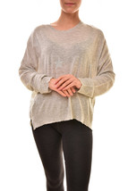 SUNDRY Womens Sweater Merino Starstuds Crewneck Cosy Fit Grey Size US 3  - £27.61 GBP