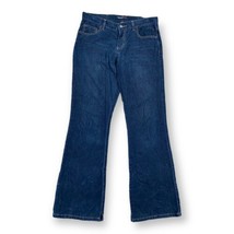 Vintage American Eagle Pants Women 8 Blue Bell Bottom Flare Corduroy 90s Y2K - £15.26 GBP