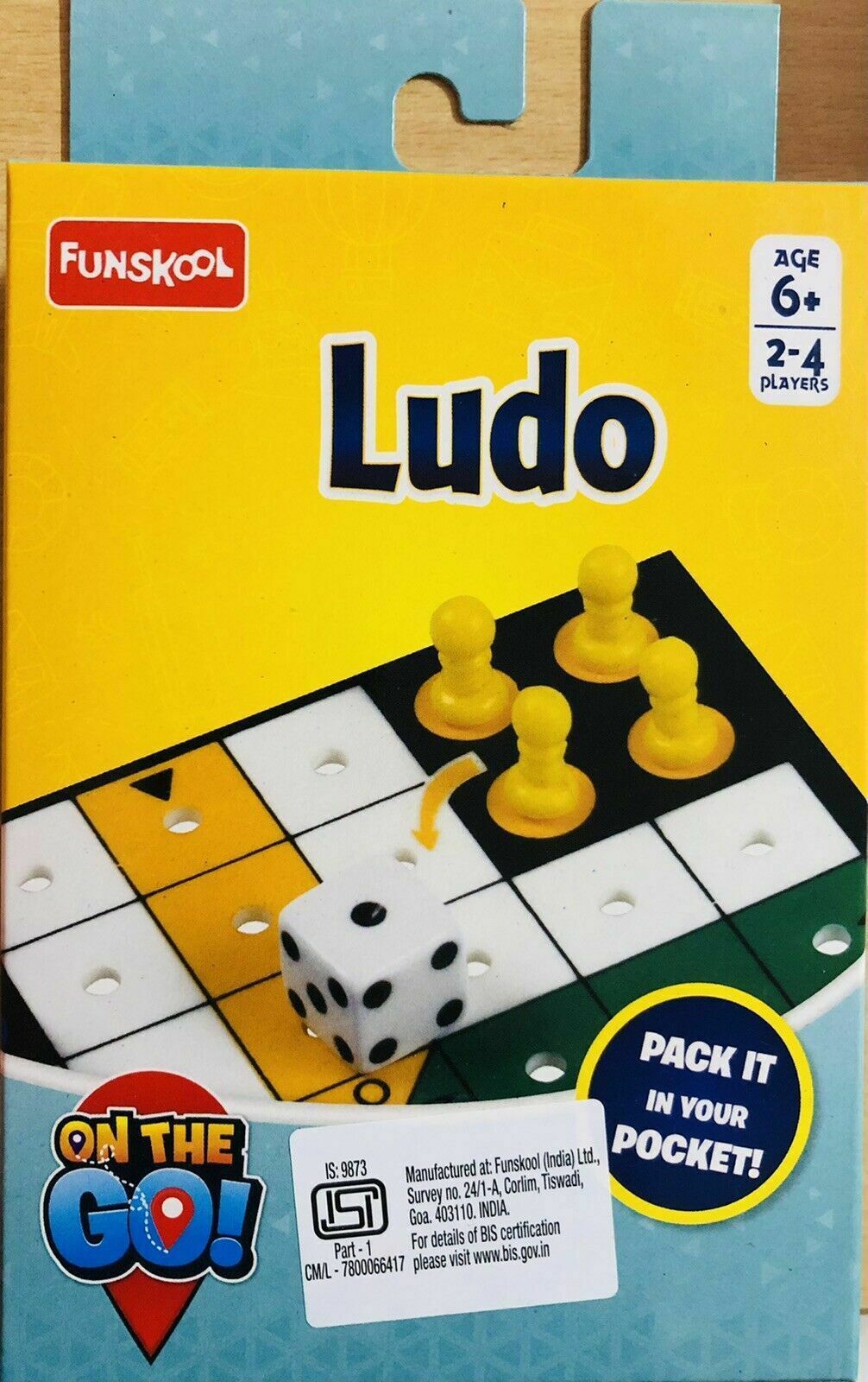 Funskool LUDO On The Go Game Age 6+ FREE SHIP - $21.55