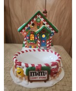 Vintage Dept 56 M&amp;M&#39;s Candy Store Lighted Ginger Bread House Candy Dish - $39.59