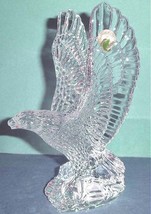 Waterford Fred Curtis Designer Eagle Sculpture 8&quot;H Crystal Made in Irela... - $365.90