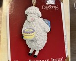 Hallmark Dayspring 2004 Happy Birthday Jesus Sheep Cake Christmas Ornament - $17.75