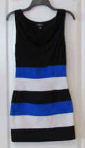 IZ BYER Color Block Drapeneck Bodycon Dress Women&#39;s JR Sz M PRE-OWNED - $274.30 MXN