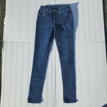 U.W.J Women&#39;s Size 3/4 Skinny Cotton Stretch Blue Jeans - £11.98 GBP