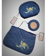 Packits Cosmetic Pouch Travel Mate w/ Make-Up Mirror Floral Embroidery N... - $368.28 MXN