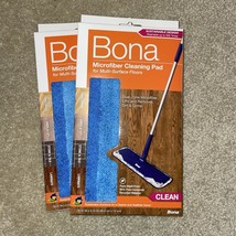 Original Bona Microfiber Cleaning Pad for Multi-Surface Floors Set Of Two - $22.76