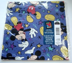  Vintage MIckey Unlimited Gift Wrapping Paper Hallmark Sealed NIP - £5.58 GBP