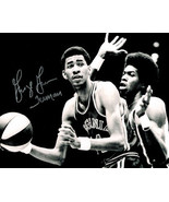 George Gervin signed Virginia Squires ABA 16x20 Vintage B&amp;W Photo Iceman - £47.91 GBP