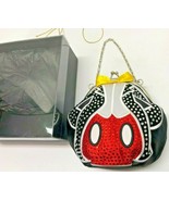 Disney Mickey Mouse Tuxedo Crystals Snap Top Purse - $135.68 CAD