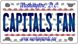Capitals Fan Washington DC Novelty Mini Metal License Plate Tag - £11.74 GBP