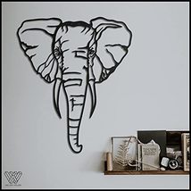 LaModaHome Elephant 50x58 cm[19.7&quot;x22.8&quot; in] Metal Wall Art,Wall Decor, Living R - $76.23